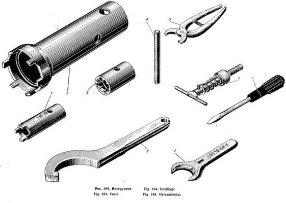 Инструмент и приспособления к дизелям Д6, Д12, У1Д6, В2-500